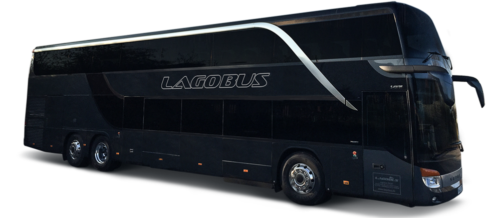 Modernste Doppeldecker-Busse in allen Größen - Bus mieten bei Lagobus